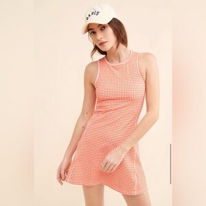 Addison Bay Gingham Sleeveless Mini Dress Size Medium